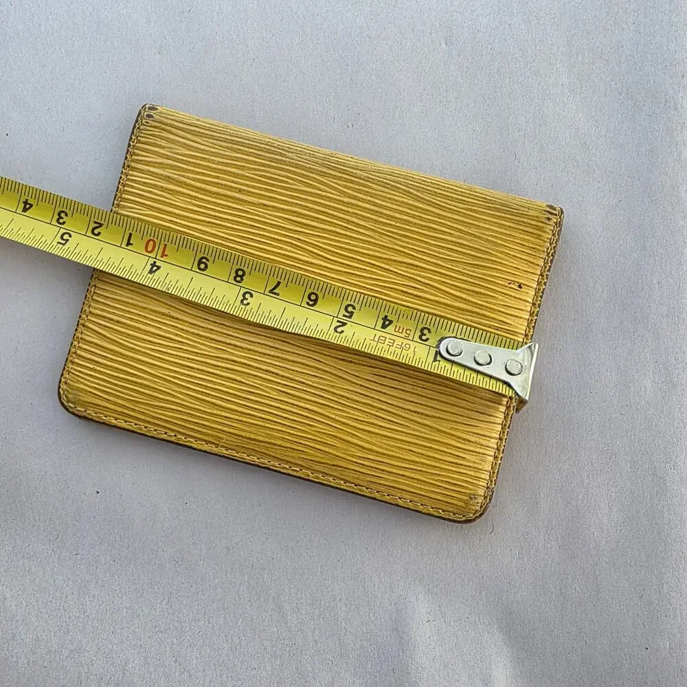 Louis Vuitton Yellow Epi ID Credit‎ Card Holder SP0030